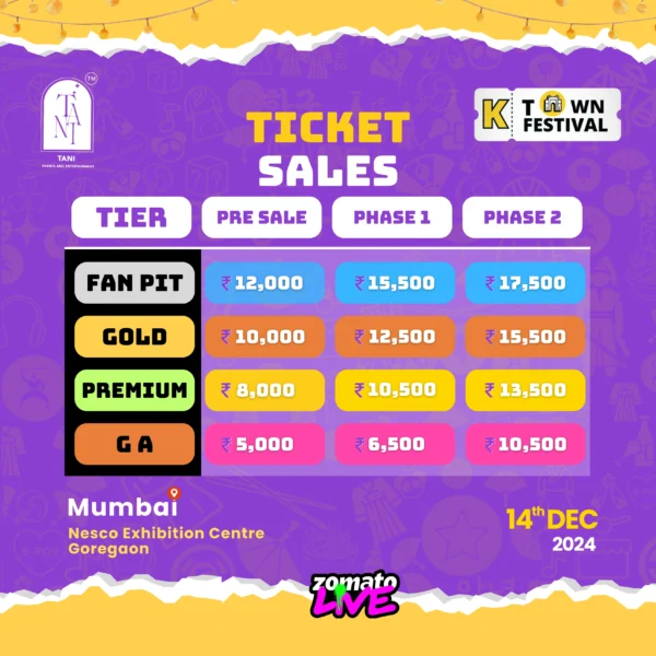 K-Town festival tickets